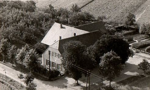 1950 Luftansicht Landgasthof Graes